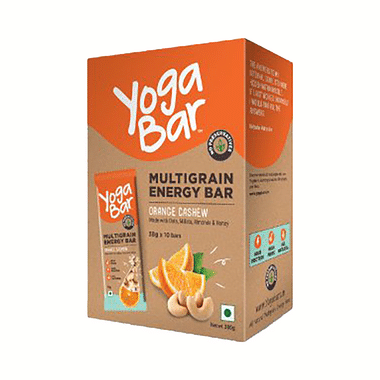 Yoga Bar Multigrain Protein Energy Bar | Flavour Orange Cashew