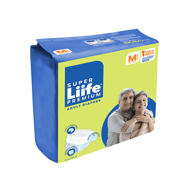 Super Liife Premium Adult Diaper (20 Each) Medium