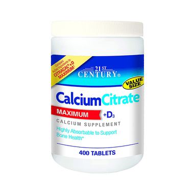 21st Century Calcium Citrate Maximum + D3 Tablet