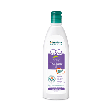 Himalaya Baby Massage Oil With Olive Oil & Winter Cherry | Improves Skin Tone | Pure, Gentle & Safe