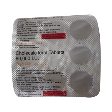 Tayo 60K Cholecalciferol Tablet | Flavour Orange