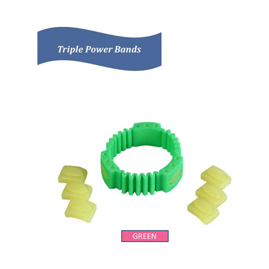 Safe-O-Kid Triple Power Anti-Mosquito Band With 6 Refills And Free 6 Anti Mosquito Patches / Stickers Blue