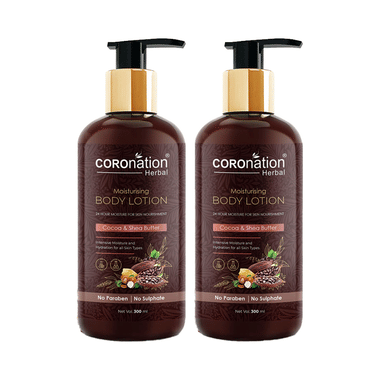 Coronation Herbal Cocoa & Shea Butter Moisturising Body Lotion (300ml Each)