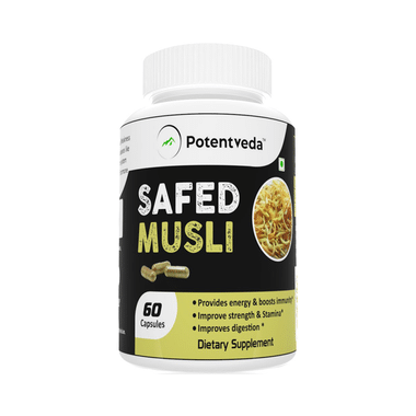 Potentveda Safed Musli 800mg Capsule