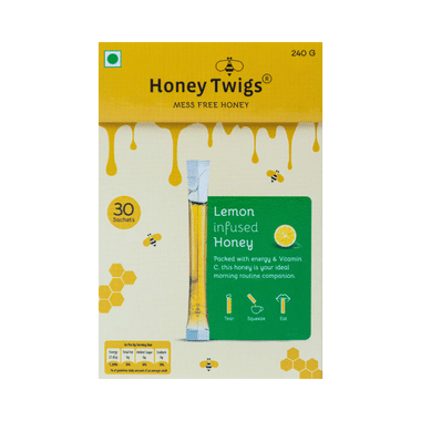 Honey Twigs Lemon Infused Honey Sachet (8gm Each)