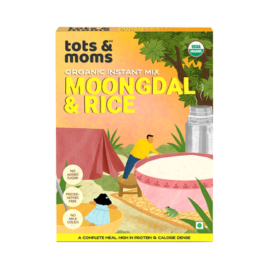 Tots And Moms Organic Instant Mix 6 Month+ Moongdal & Rice