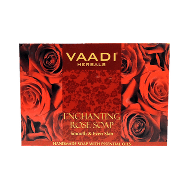 Vaadi Herbals Value Pack Of 3 Enchanting Rose Soap With Mulberry Extract (75gm Each)