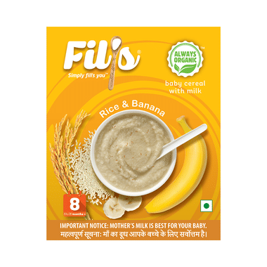 Fil's Baby Cereal With Milk (8 To 36 Months) Rice And Banana