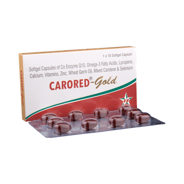 Carored-Gold Soft Gelatin Capsule