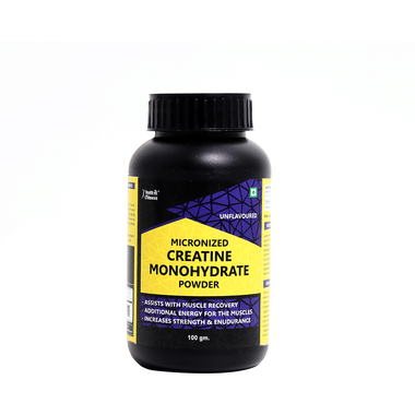 HealthVit Micronized Creatine Monohydrate | For Muscle Recovery, Strength & Endurance | Powder