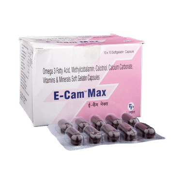 E-Cam Max Soft Gelatin Capsule