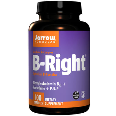 Jarrow Formulas B-Right Capsule | With Methylcobalamin B12, Pantethine & P-5-P