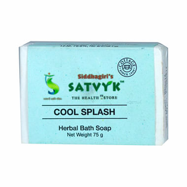 Satvyk Herbal Bath Soap Cool Splash