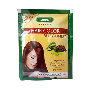 Sunny Herbals Hair Color 12 Sachets Burgundy
