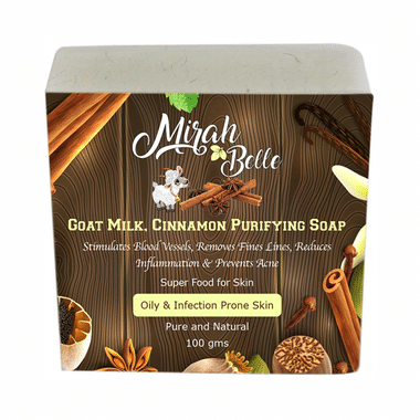 Mirah Belle Goat Milk, Cinnamon Purifying Soap