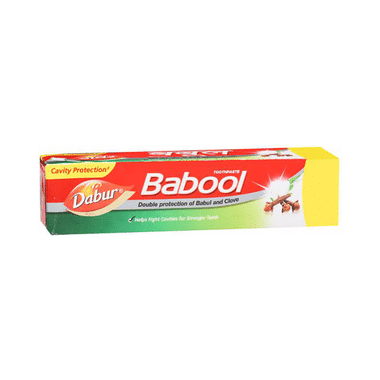 Dabur Babool Cavity Protection Toothpaste With Toothbrush Free