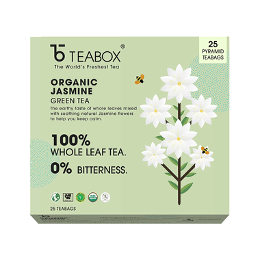Teabox Organic Jasmine Green Tea Bag (2gm Each)