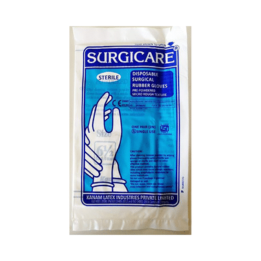 Surgicare Disposable Rubber Gloves 7.5