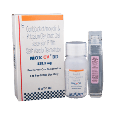 Mox CV BD 228.5mg Powder for Oral Suspension