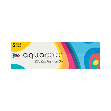 Aquacolor Daily Disposable Colored Contact Lens With UV Protection Optical Power -1.75 Envy Green