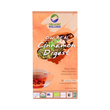 Organic Wellness OW' Real Cinnamon Herbal Infusion Bags Digest