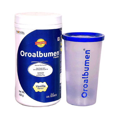 Proindia Healthcare Oroalbumen | Albumen Rich Formula With High Protein | Flavour Powder Vanilla