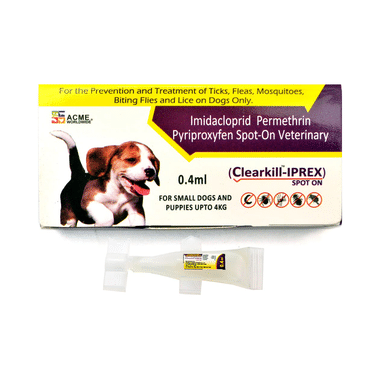 Clearkill-Iprex Spot On For Dogs Upto 4kg