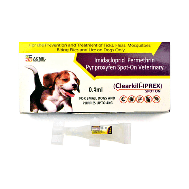 Clearkill-Iprex Spot On for Dogs Upto 4kg