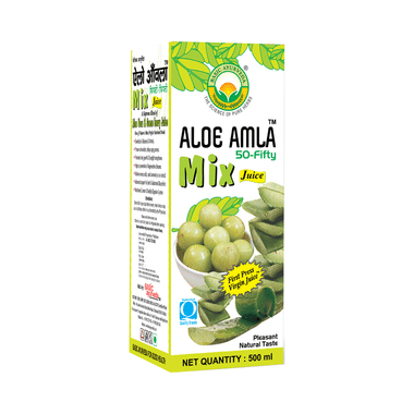 Basic Ayurveda Aloe Amla 50-Fifty Mix Juice
