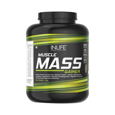 Inlife Muscle Mass Gainer Protein Powder With Whey Protein Chocolate