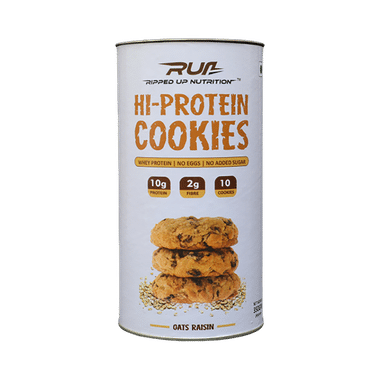 Ripped Up Nutrition Hi-Protein Cookies Oats Raisin