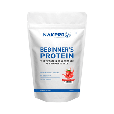 Nakpro Nutrition Beginner's Protein Whey Protein Concentrate (1kg Each) Strawberry