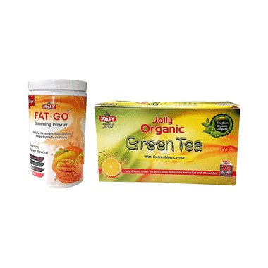 Jolly Combo Pack Of Fat-Go Slimming Powder & Organic Green Tea