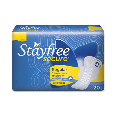 Stayfree Secure Cottony Soft With Wings Pads Regular