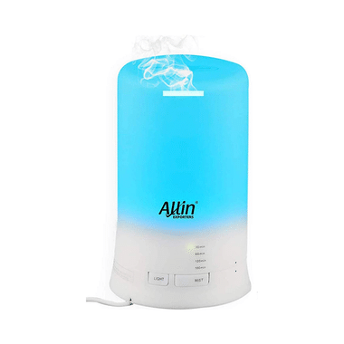 Allin Exporters DT 2109 Ultrasonic Humidifier & Aroma Diffuser (100ml Tank) With 3 Bottle Of Essential Oil Free-15ml Each