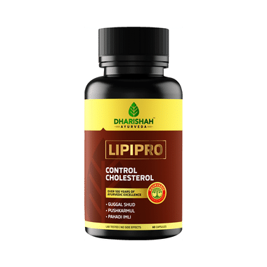 Dharishah Ayurveda Lipipro Capsule Control Cholesterol