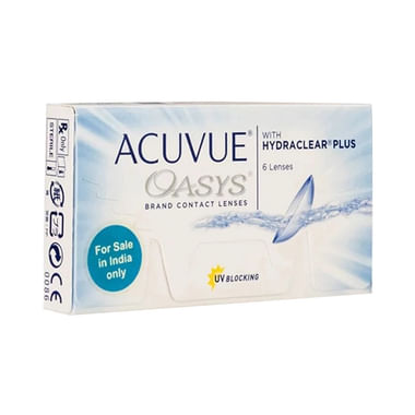 Acuvue Oasys with Hydraclear Plus Contact Lens Optical Power -10.5 Transparent Spherical