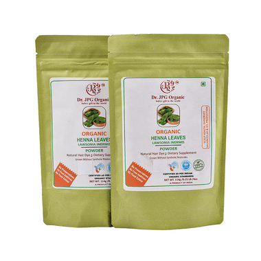 Dr. JPG Organic Henna Leaves Powder (114gm Each)
