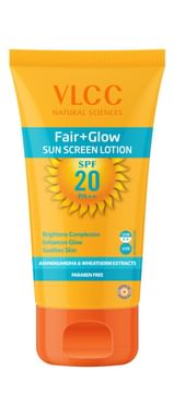 VLCC Fair+Glow Sun Screen Lotion SPF20