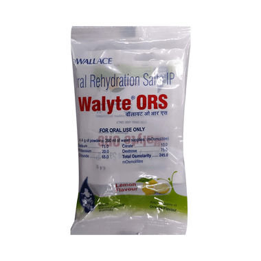 Walyte ORS For Instant Hydration & Electrolyte Balance | Flavour Powder Lemon