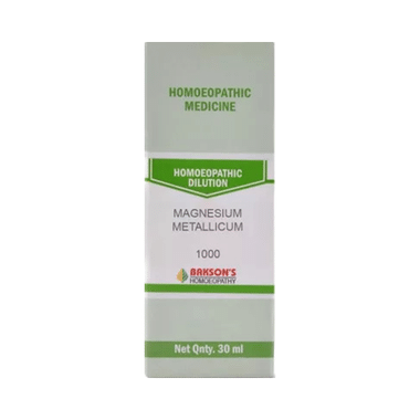 Bakson's Homoeopathy Magnesium Metallicum Dilution 1000 CH