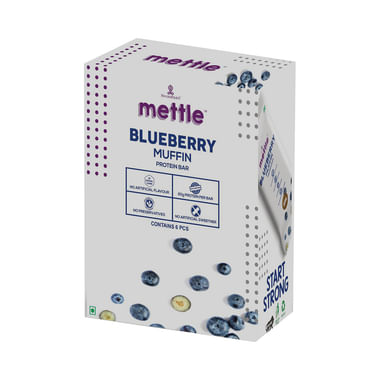 Swasthum Mettle Protein Bar (60gm Each) Blueberry Muffin