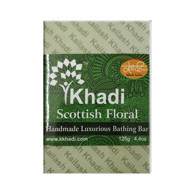 Khadi India Scottish Floral Handmade Luxurious Bathing Bar