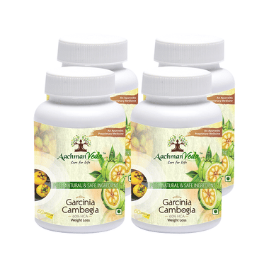 Aachman Veda Garcinia Cambogia 500mg 60% HCA Weight Loss Capsule (60 Each)