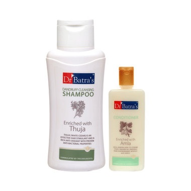 Dr Batra's Combo Pack of Dandruff Cleansing Shampoo 500ml and Conditioner 200ml