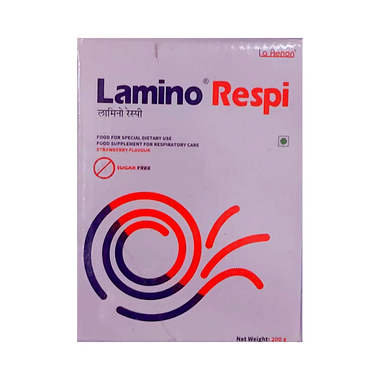 Lamino Respi Powder | Food Supplement For Respiratory Care | Flavour Strawberry