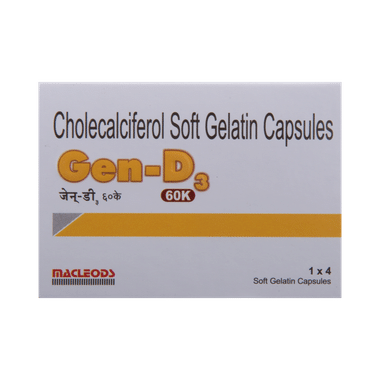 Gen-D3 60K Soft Gelatin Capsule