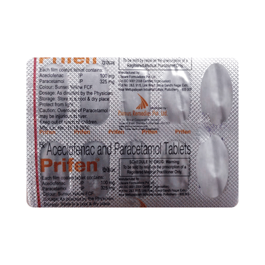 Prifen 100mg/325mg Tablet