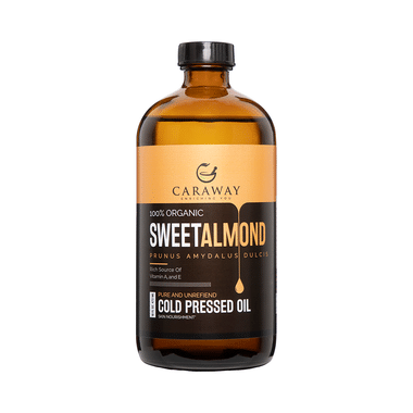 Caraway 100% Organic Sweet Almond Cold Pressed Oil