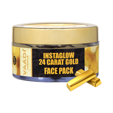 Vaadi Herbals 24 Carat Gold Face Pack - Vitamin-E & Lemon Peel